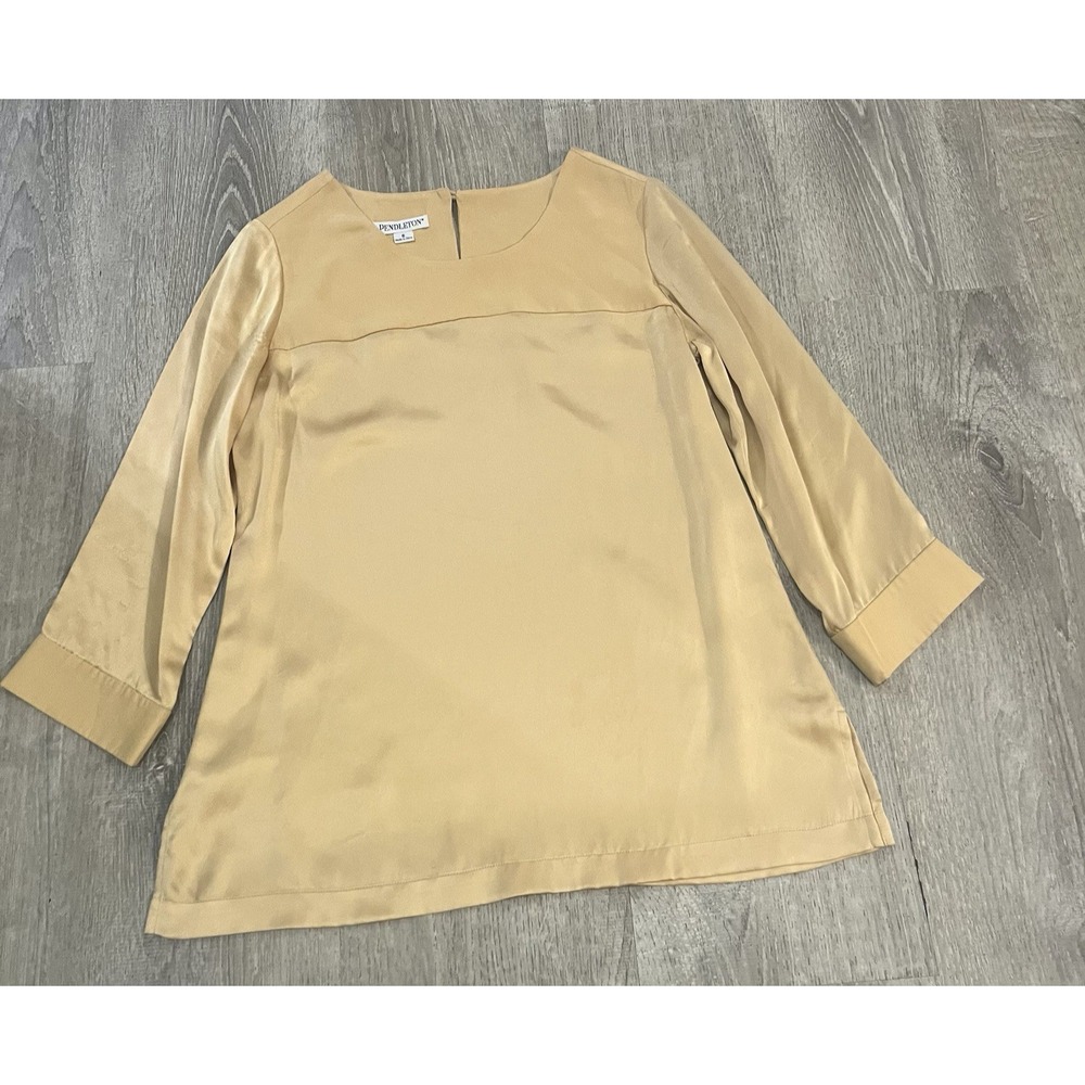 Pendleton Silk Blouse‎ Women's Size 6 Career Boss